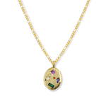 Junk-Jewels-Kaleidoscope-Gemstone-Multicoloured-Rainbow-Star-Pendant-Necklace-Gold-Figaro-Chain