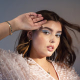 Kaleidoscope Gemstone Bangle Gold