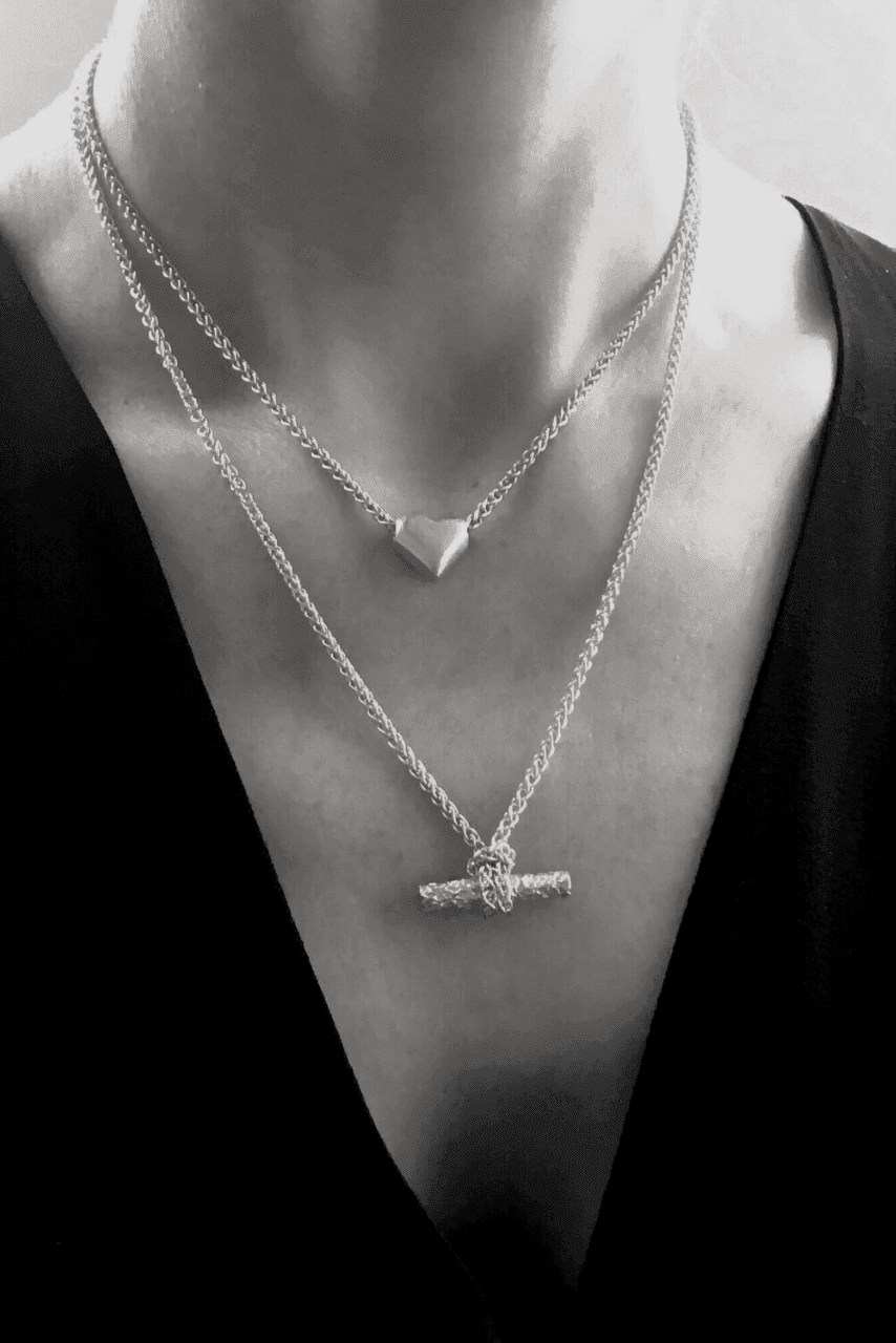 Ruddock-Chunky-T-Bar-Knotted-Textured-Pendant-Necklace-Sterling-Silver