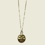 Kan-Studio-Lah-necklace-La-Luna-Moon-Face-Circle-Disc-Pendant-Chain-Necklace-Feminine-symbol-Boho-Handmade-DemiFine-Gold-Plated-Sterling-Silver-Brass-Cool-London-Jewellery