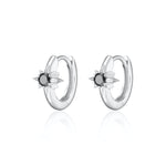 Scream-Pretty-Black-Star-Huggie-hoop-Earrings-cubic-zirconia-diamond-gemstone-gold-silver-plating-ear-stack-stacking-essential-demifine-demi-fine-jewellery-everyday-earrings