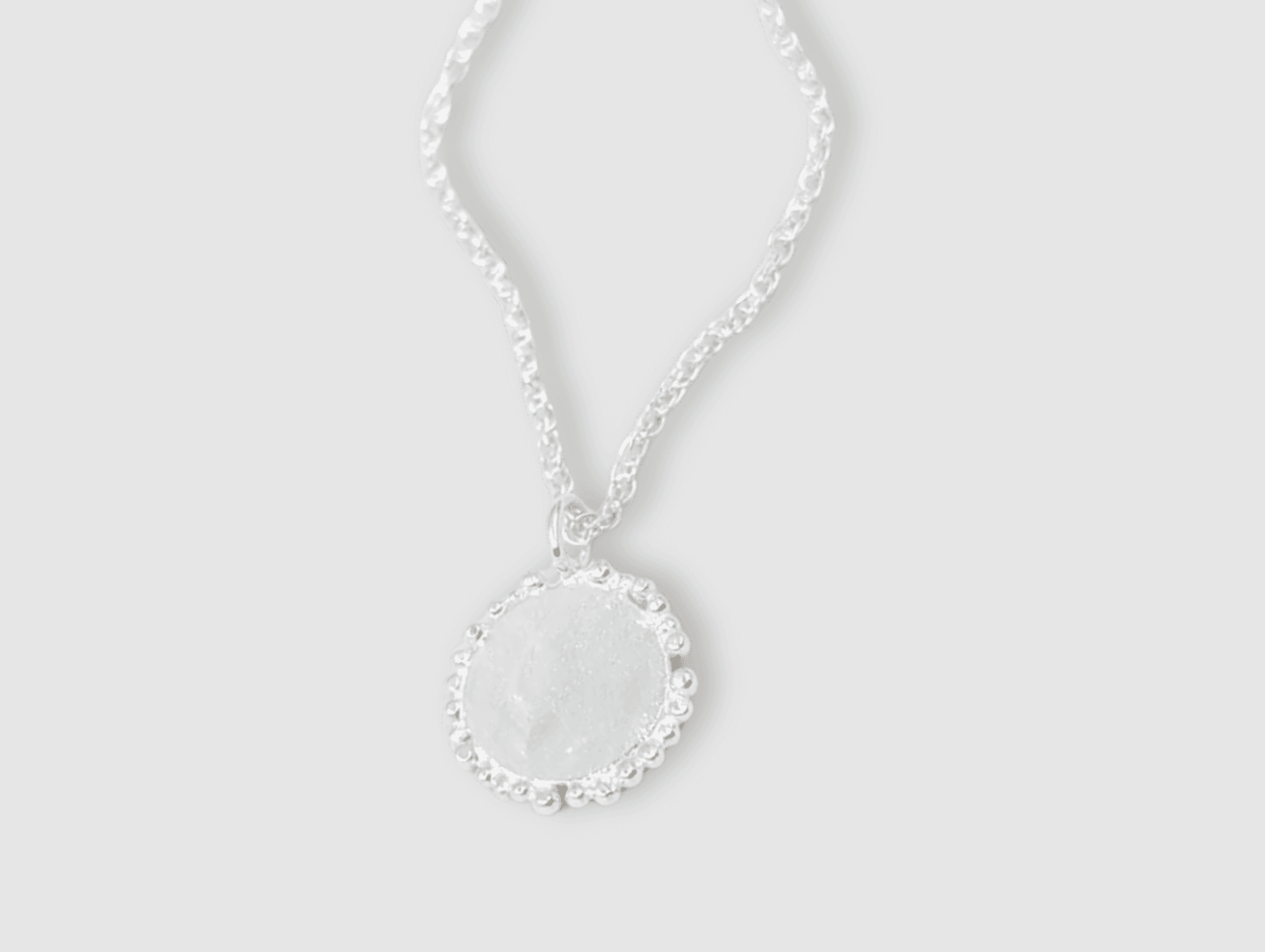 Milly-Maunder-large-granulated-silver-rustic-vintage-style-disc-beaded-edge-coin-pendant-Rope-Chain-necklace-sterling-silver-Statement