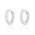 Scream-Pretty-Gold-Plated-Silver-Large-Huggie-Hoop-Earrings-Clear-Cubic-Zirconia-Diamond-Stones-Sleek-Minimal-Crystal-Cool-Everyday-Ear-Stack-Sparkle
