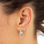 Scream-Pretty-Gold-Plated-Silver-Large-Huggie-Hoop-Earrings-Clear-Cubic-Zirconia-Diamond-Stones-Sleek-Minimal-Crystal-Cool-Everyday-Ear-Stack-Sparkle