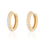 Scream-Pretty-Gold-Plated-Silver-Large-Huggie-Hoop-Earrings-Clear-Cubic-Zirconia-Diamond-Stones-Sleek-Minimal-Crystal-Cool-Everyday-Ear-Stack-Sparkle