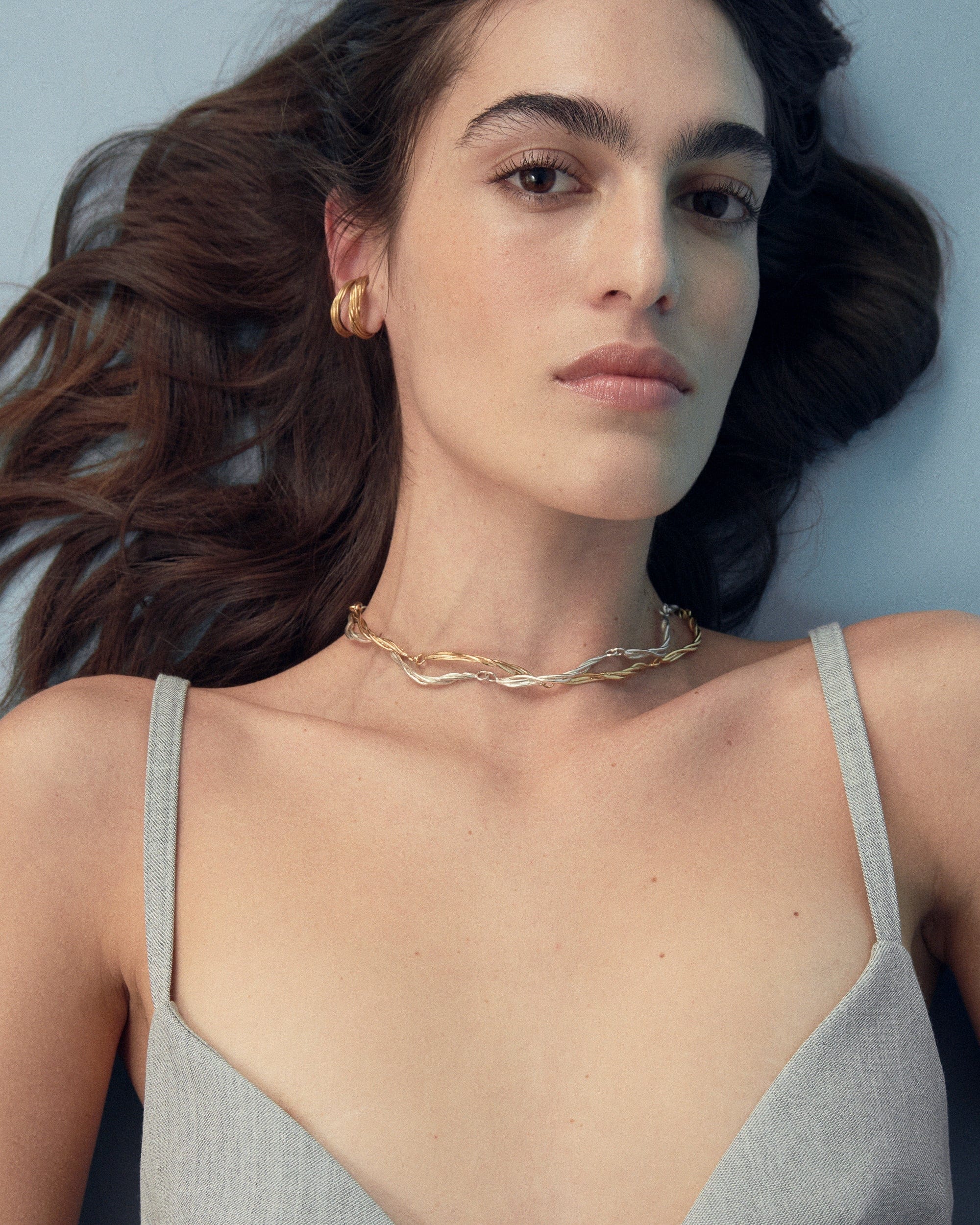 Carolina-De-Barros-LIANA-CHOKER-Necklace-GOLD-Plated-Sterling-Silver-Chain