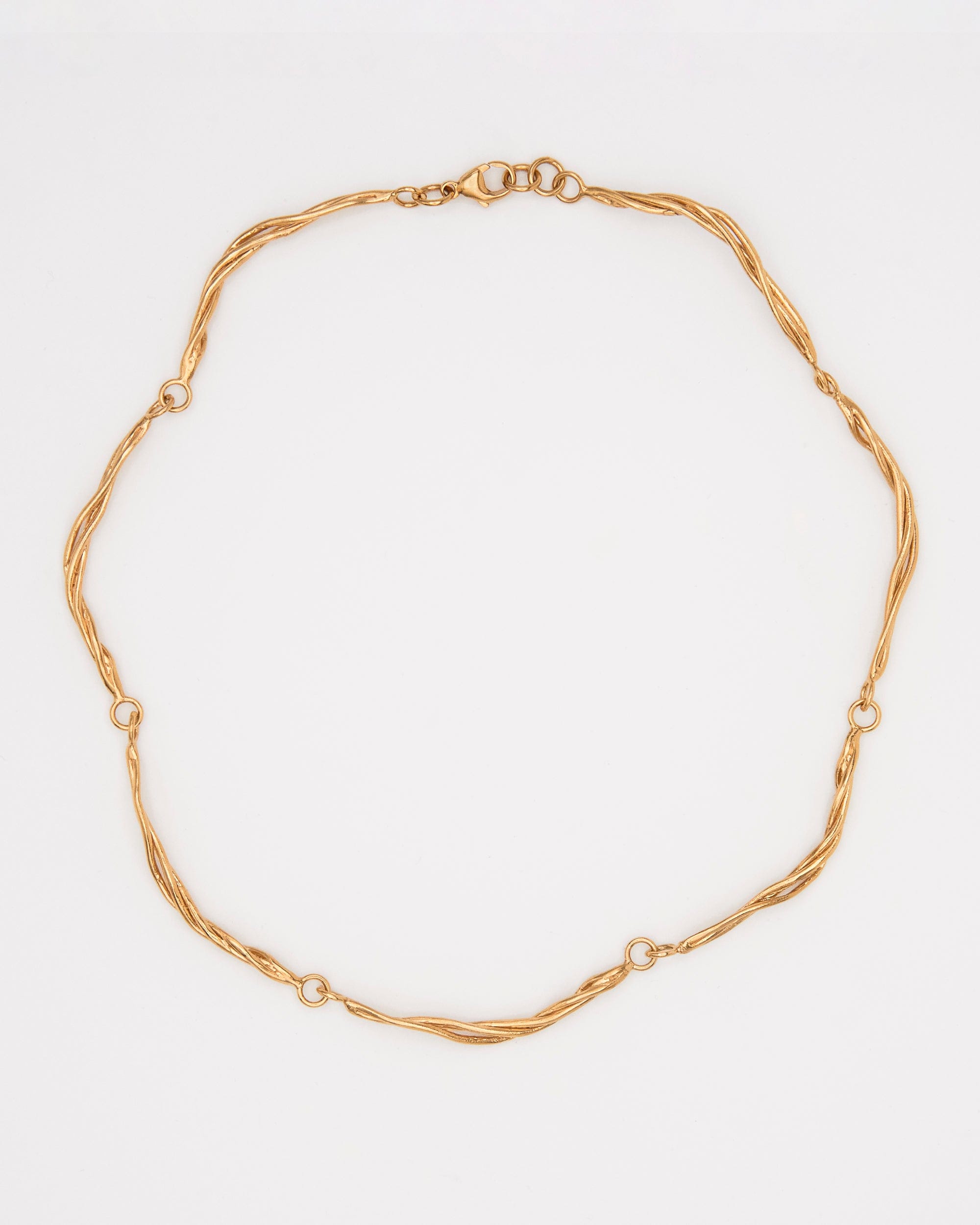 Carolina-De-Barros-LIANA-CHOKER-Necklace-GOLD-Plated-Sterling-Silver-Chain
