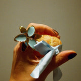 Squeeze-London-Little-Kiss-Cocktail-Flower-Ring-Gold-Vermeil-Sky-Blue-Enamel