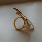 Squeeze-London-Little-Kiss-Cocktail-Flower-Ring-Gold-Vermeil-Sky-Blue-Enamel