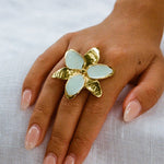 Squeeze-London-Little-Kiss-Cocktail-Flower-Ring-Gold-Vermeil-Sky-Blue-Enamel