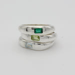 lumen-ring-keyes-sterling-silver-stacking-ring-band-blue-topaz-emerald-peridot-green-gemstone-stone-cool-handmade-london-bold-statement--GOLDEN-ShopGolden.co-Demifine-Jewellery-Destination-Contemporary-Curated-UK-Brands