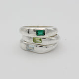 lumen-ring-keyes-sterling-silver-stacking-ring-band-blue-topaz-emerald-peridot-green-gemstone-stone-cool-handmade-london-bold-statement--GOLDEN-ShopGolden.co-Demifine-Jewellery-Destination-Contemporary-Curated-UK-Brands