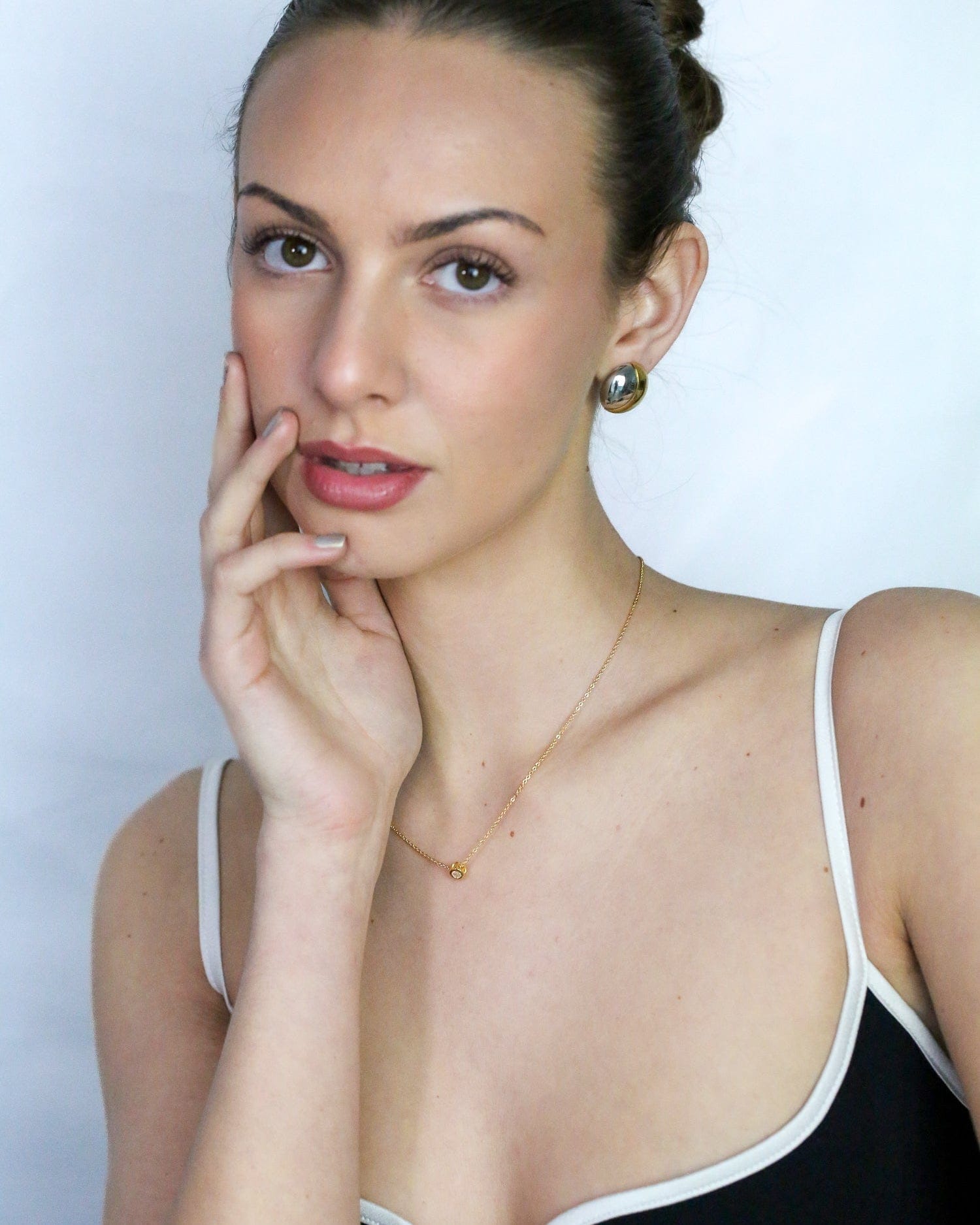Luna Sol Clip On Earrings - Golden