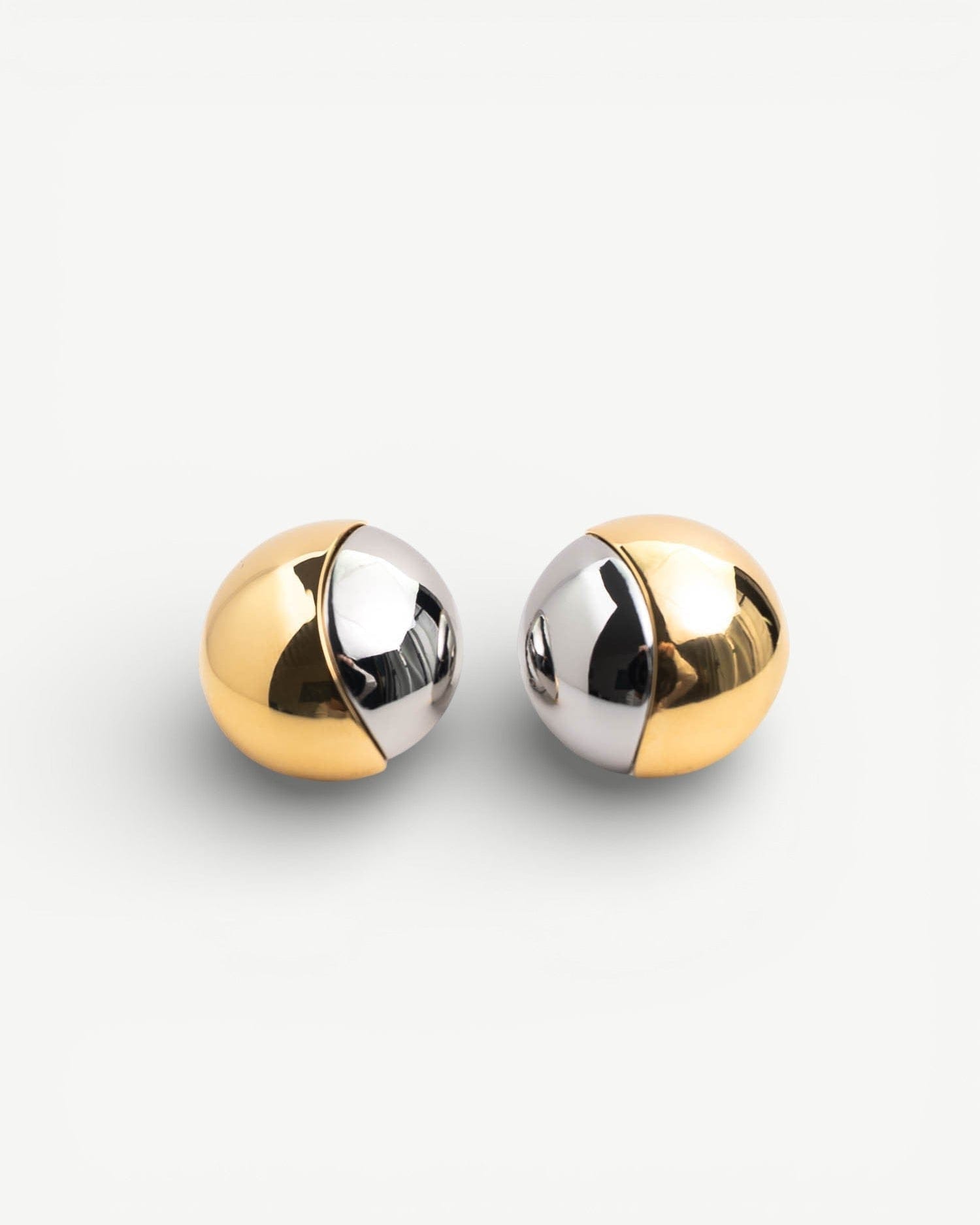 Luna Sol Clip On Earrings - Golden