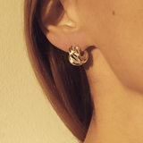 Ruddock-Small-Hoop-Twist-Studs-Marta-Huggie-Hoops-Earrings-Sterling-Silver-8ct-Gold-Carat-18-Plated