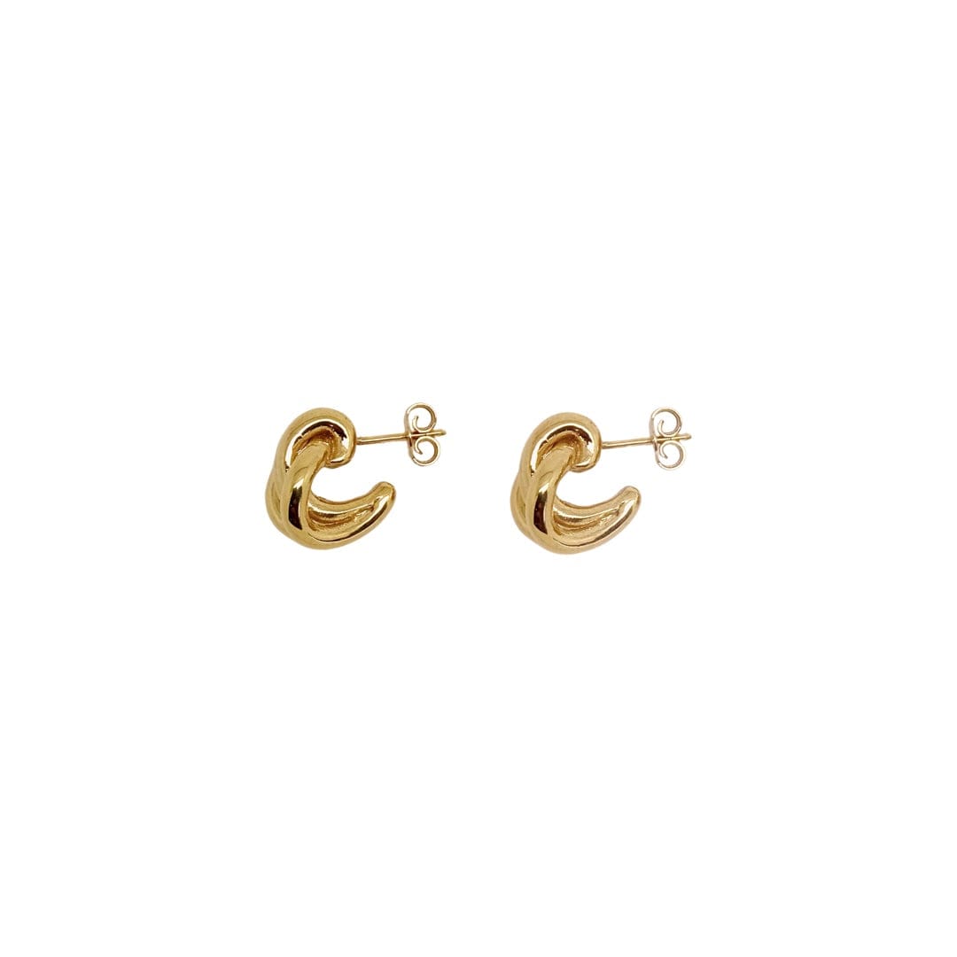 Ruddock-Small-Hoop-Twist-Studs-Marta-Huggie-Hoops-Earrings-Sterling-Silver-8ct-Gold-Carat-18-Plated