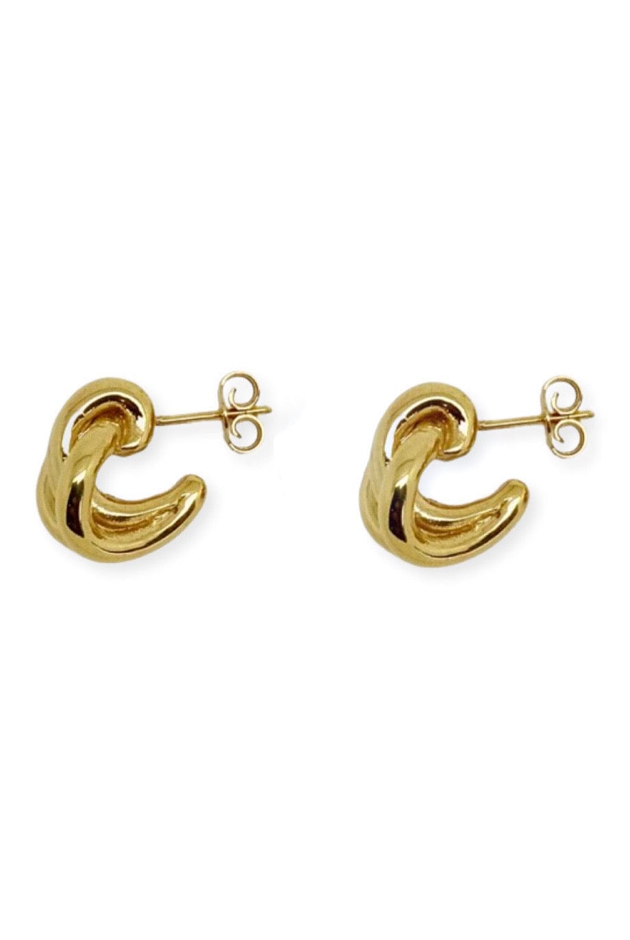 Ruddock-Small-Hoop-Twist-Studs-Marta-Huggie-Hoops-Earrings-Gold-Plated-18ct-