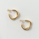 Medium Rita Twist Earrings Gold