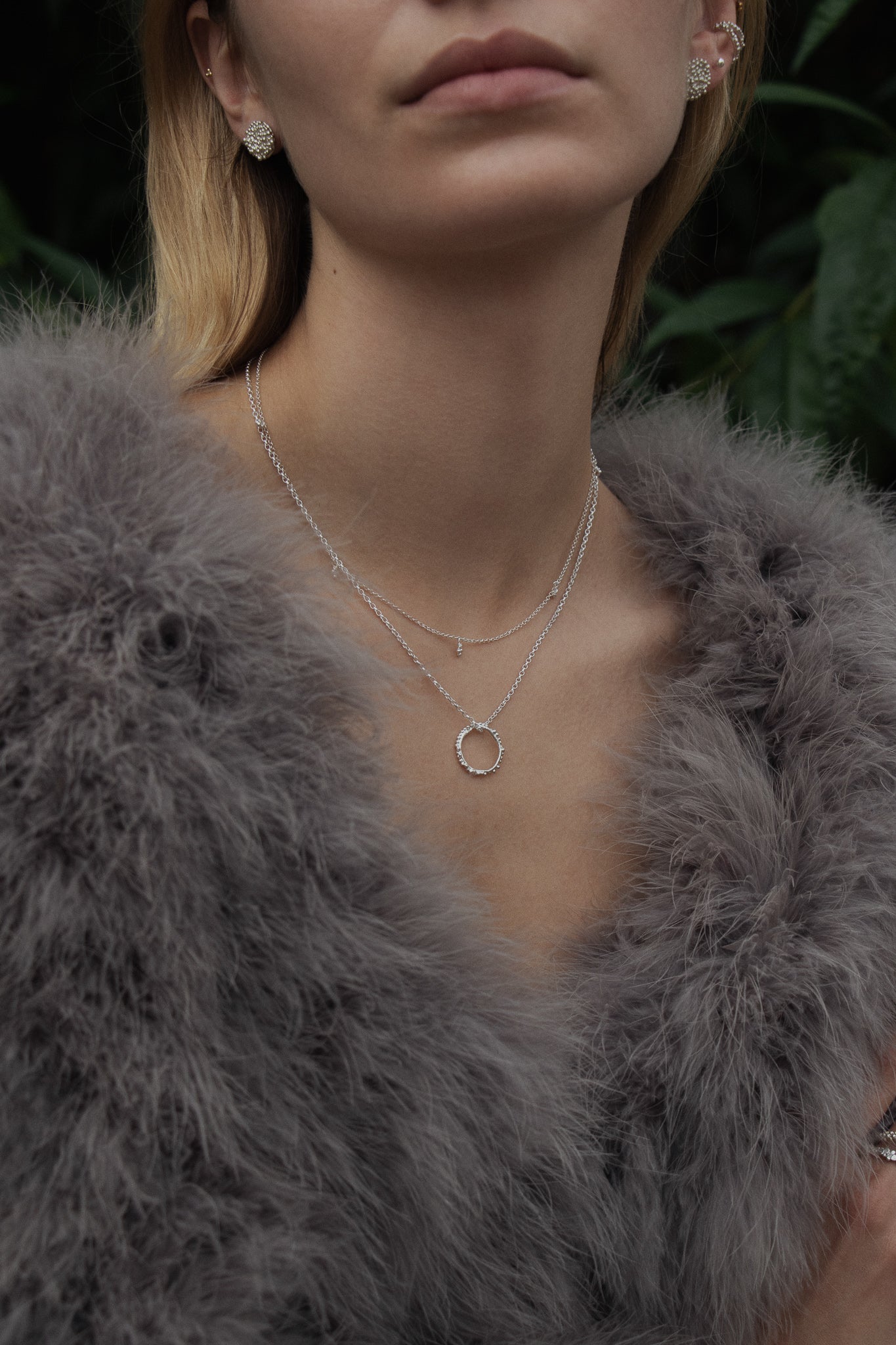 milly-maunder-mini-trio-bubble-pebble-clover-charm-pendant-delicate-chain-necklace-sterling-silver