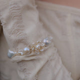 Cherie-Jewels-Mini Baroque-White-Keshi-Pearl-Chunky-Bead-Beaded-Flower-Bracelet-№55