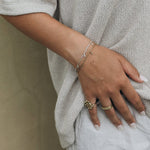 Milly-Maunder-Mini-Trio-Bubble-Clover-Charm-Bracelet-Gold-Plated-Chain-