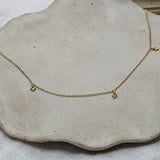 Milly-Maunder-Mini-Trio-Bubble-Pendant-Granules-Clover-Pebble-Charm-Chain-Necklace-Gold-Plated-18ct-Layering