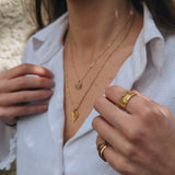 Milly-Maunder-Textured-Molten-Beaded-Edge-Mira-Cigar-Chunky-Statement-Ring-Gold-Plated-18ct-Rustic-Vintage-Heirloom