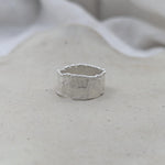 Milly-Maunder-Mira-Cigar-Ring-Chunky-Minimal-Molten-Textured-Rustic-Organic-Beaded-Edge-Statement-Band
