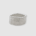 Milly-Maunder-Mira-Cigar-Ring-Chunky-Minimal-Molten-Textured-Rustic-Organic-Beaded-Edge-Statement-Band