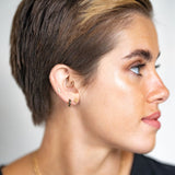 Brushed Gold North Star Stud Earrings