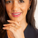 Sparkly Gold Baguette Eternity Ring