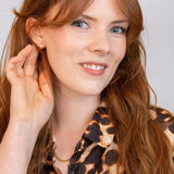 Brushed Gold Chunky Huggie Hoops