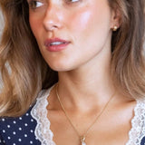 Brushed Gold Chunky Huggie Hoops