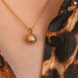 Gold Moon Charm Necklace