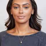 Gold Moon Charm Necklace