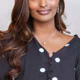 Silver Moon Charm Necklace