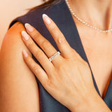 Sparkly Silver Baguette Eternity Ring