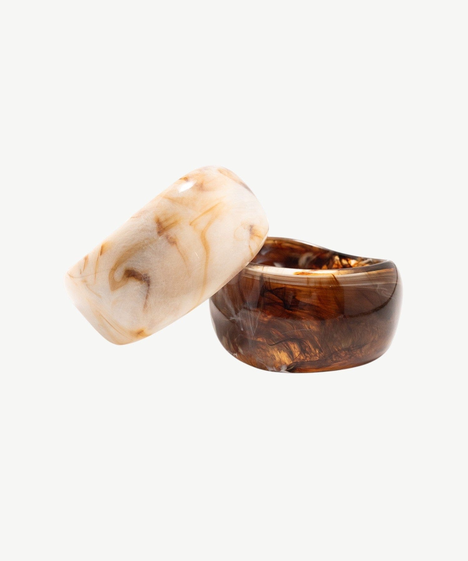 Molten Marble Bangle - Golden