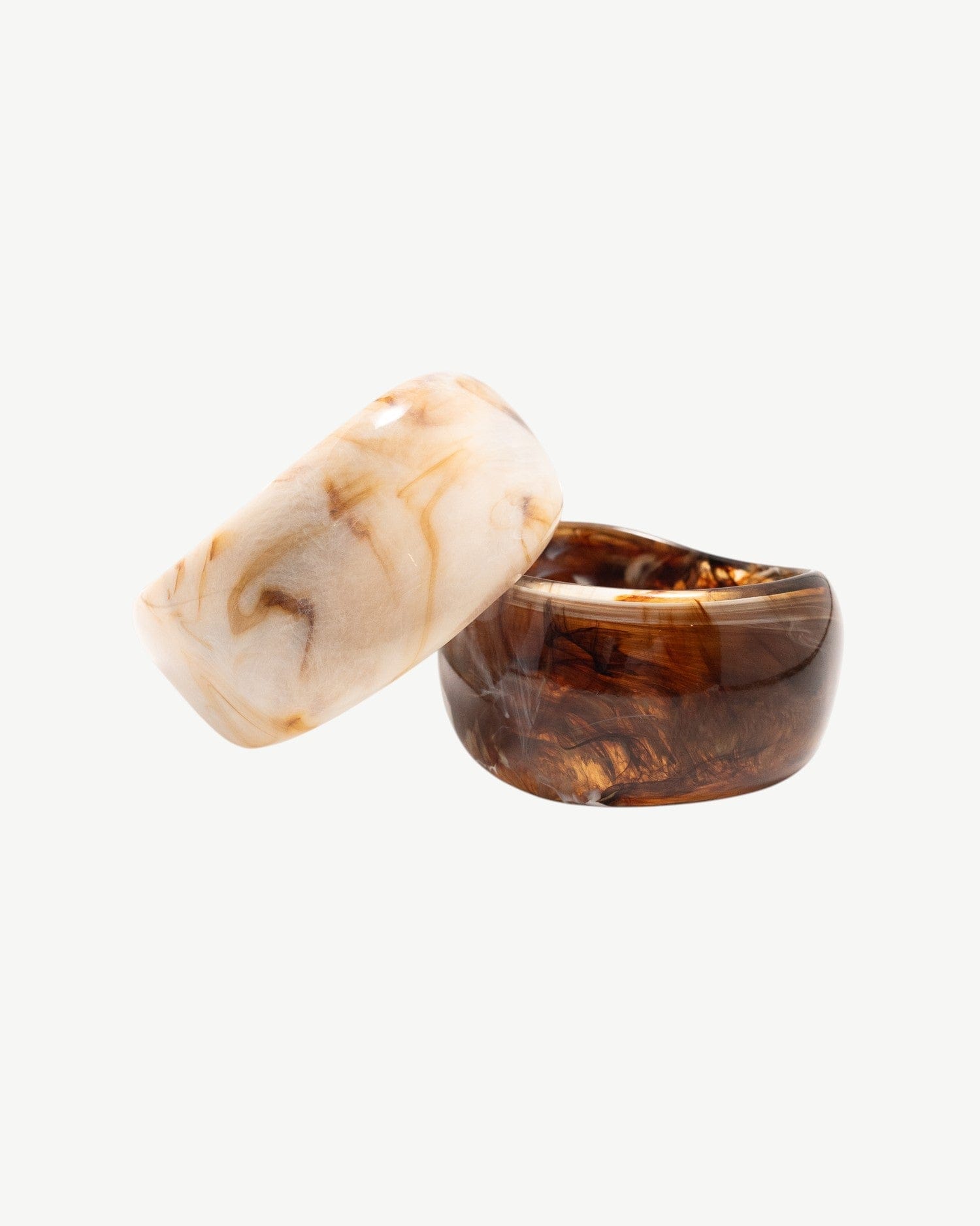 Molten Marble Bangle - Golden