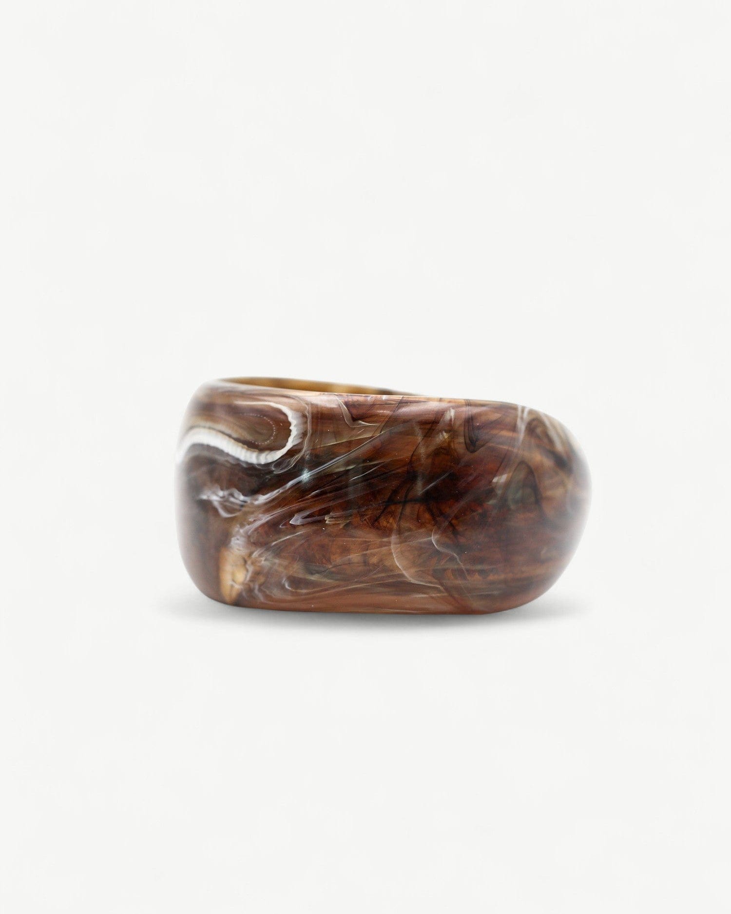Molten Marble Bangle - Golden