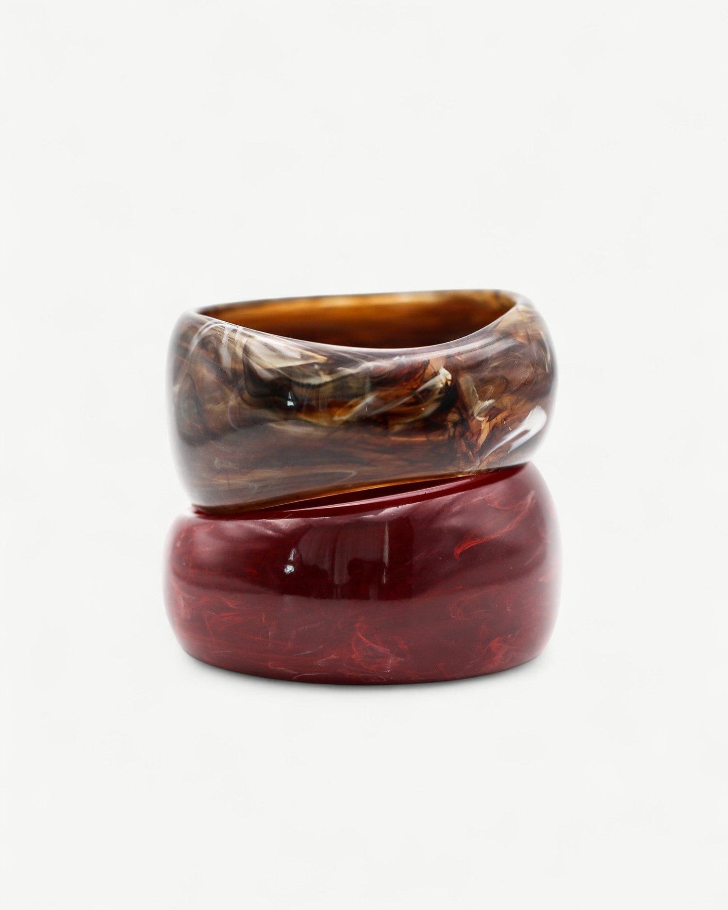 Molten Marble Bangle - Golden