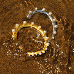 Feggeri-okto-cuff-pearl-gold-vermeil-statement-evening-bracelet-bangle-marine-mediterrean-jewellery