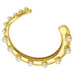 Feggeri-okto-cuff-pearl-gold-vermeil-statement-evening-bracelet-bangle-marine-mediterrean-jewellery