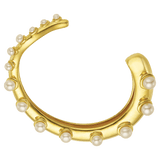 Feggeri-okto-cuff-pearl-gold-vermeil-statement-evening-bracelet-bangle-marine-mediterrean-jewellery