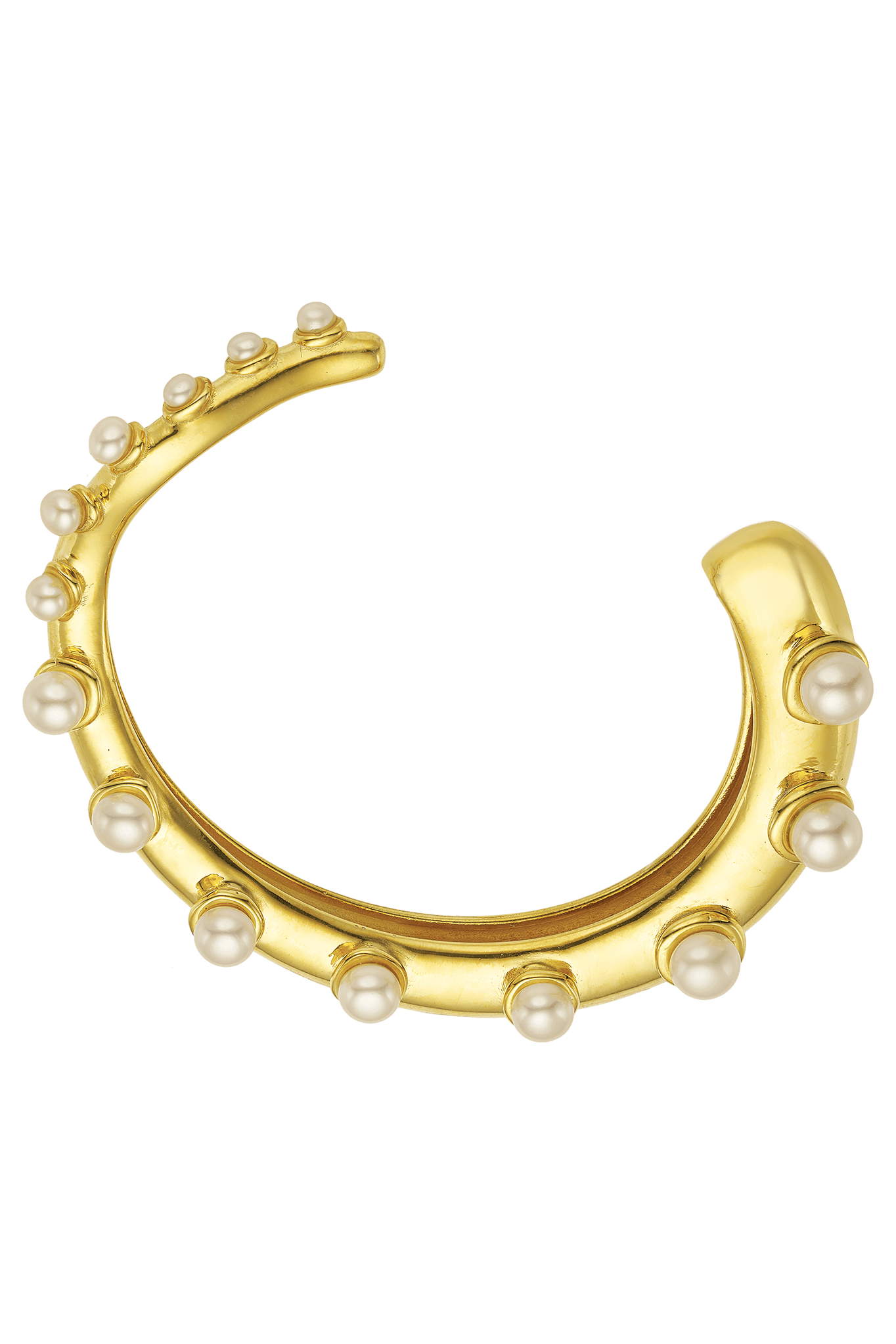 Feggeri-okto-cuff-pearl-gold-vermeil-statement-evening-bracelet-bangle-marine-mediterrean-jewellery