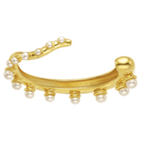 Feggeri-okto-cuff-pearl-gold-vermeil-statement-evening-bracelet-bangle-marine-mediterrean-jewellery