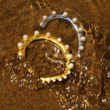 Feggeri-Okto-Cuff-Pearl-Ecrusted-sterling-Silver-statement-bangle-oversized-bracelet-octupus-marine-inspired-jewellery