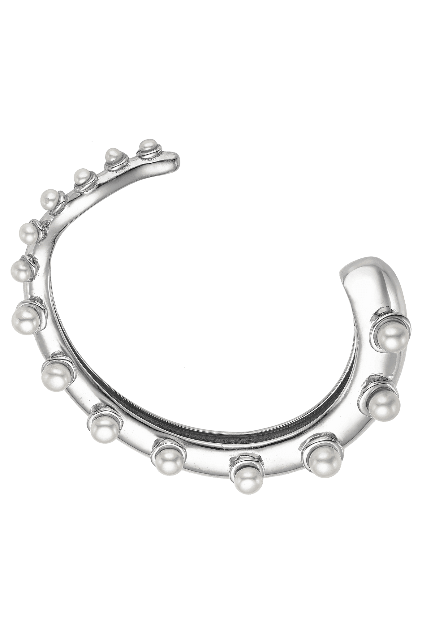 Feggeri-Okto-Cuff-Pearl-Ecrusted-sterling-Silver-statement-bangle-oversized-bracelet-octupus-marine-inspired-jewellery