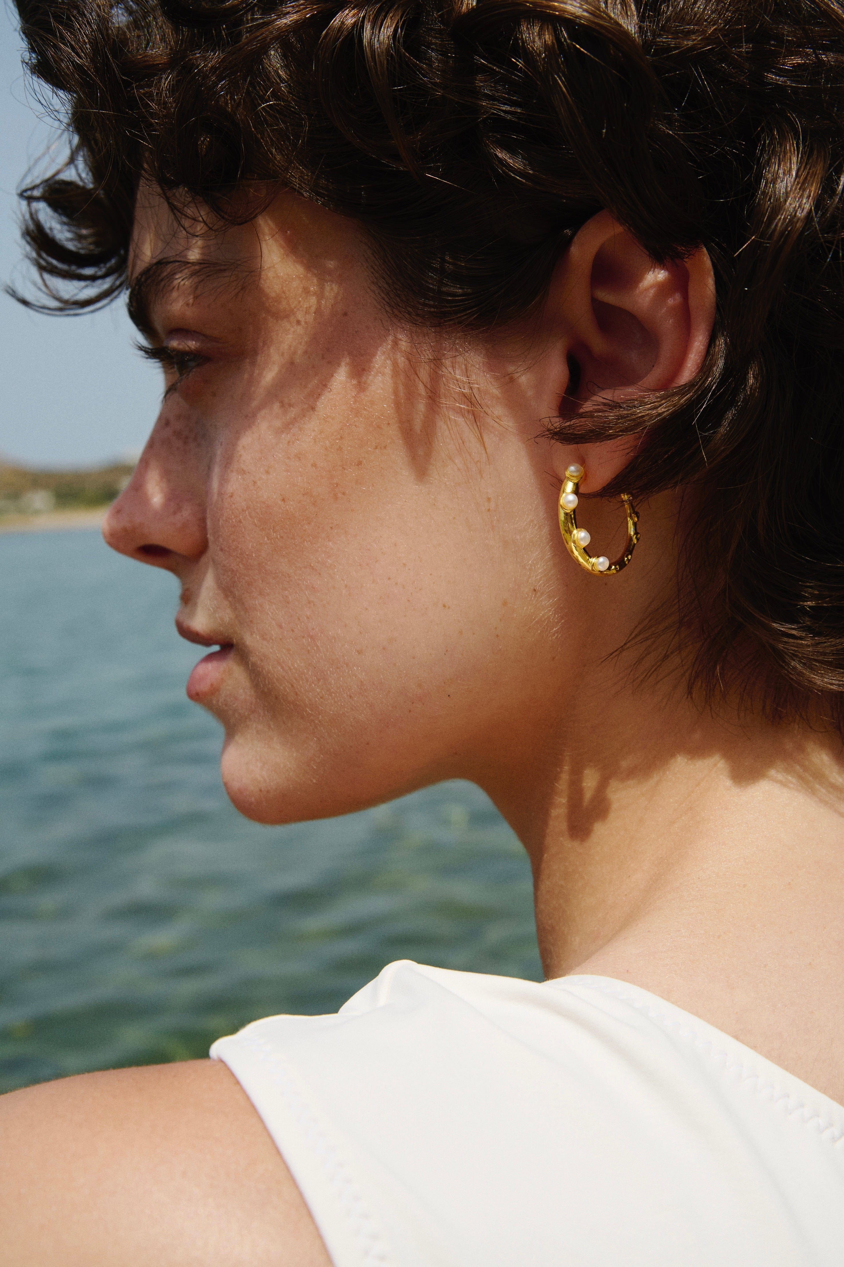 Feggeri-Okto-Pearl-Freshwater-Medium-Embellished-Hoop-Earrings-Hoops-Gold-Vermeil-Summer-Cool-Statement-Jewellery