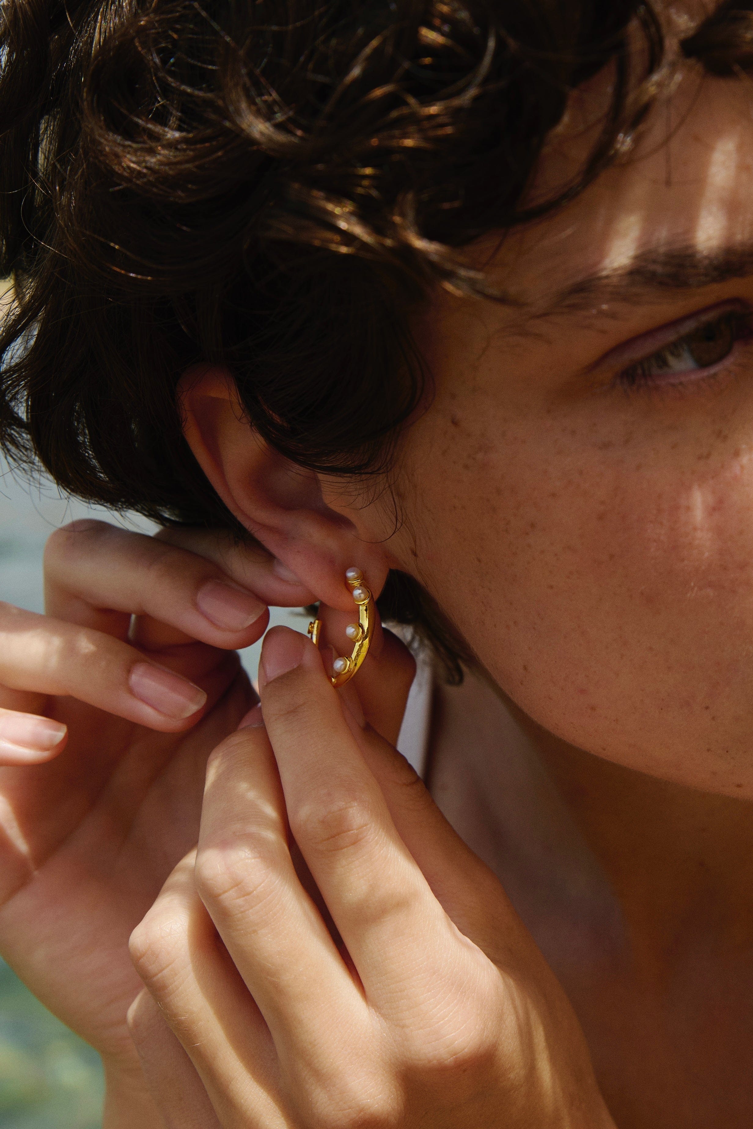 Feggeri-Okto-Pearl-Freshwater-Medium-Embellished-Hoop-Earrings-Hoops-Gold-Vermeil-Summer-Cool-Statement-Jewellery